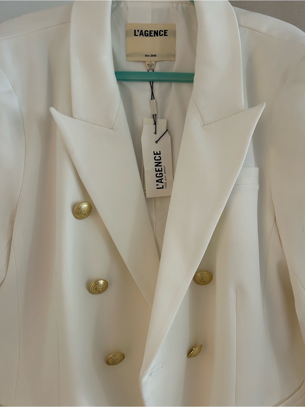 NWT L’Agence white blazer 18 - Picture 4 of 5